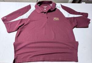 Men's  Antigua Florida State University FSU Football Polo Shirt Maroon Size XL